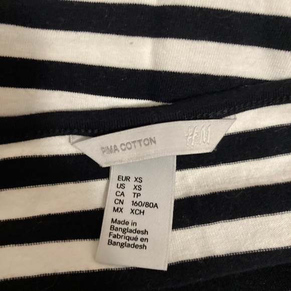 Striped sailor nautical navy shirt H&M - Picture 3 of 3